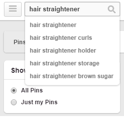 pinterest searches