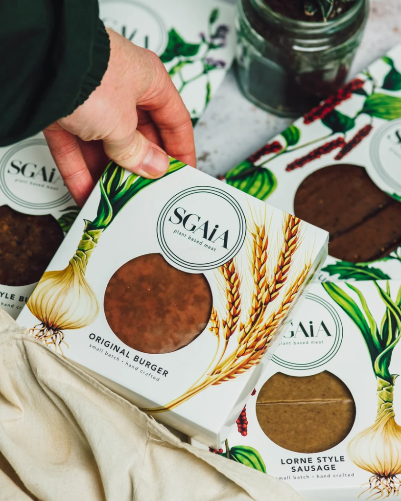 Sgaia's Vegan & Plant-Based Meat Recyclable and Sustainable Packaging